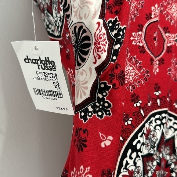 Red mini dress - Picture 5 of 7